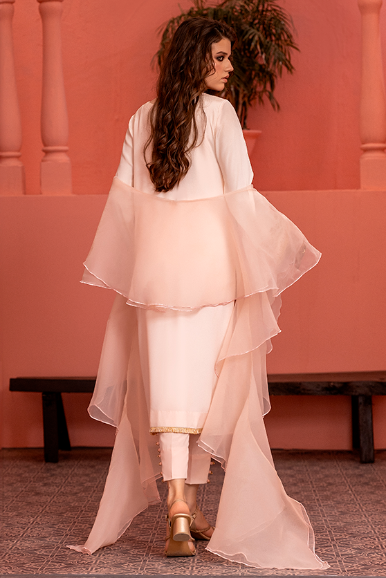 Baby Pink Embroidered Crepe Silk Salwar Kameez (3-Piece) - Image 6