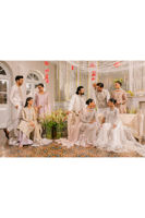 Soft Pink Embroidered Lamé Salwar Kameez (3-Piece) - Image 12