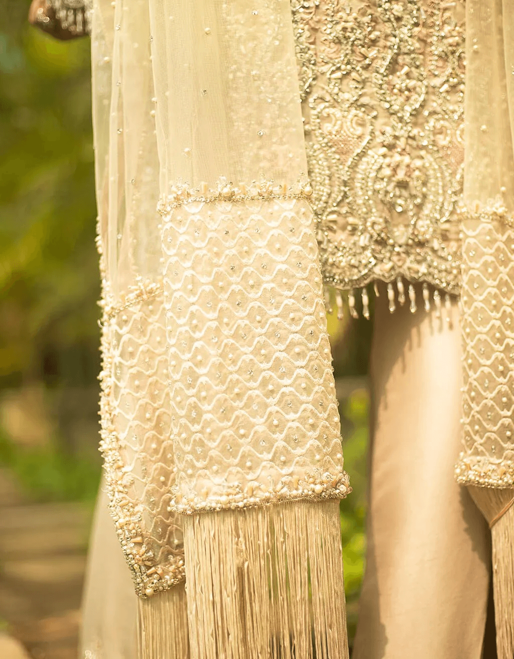 Pakistani Dusty Pink Embroidered Net Salwar Kameez (3-Piece) - Image 2