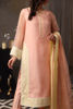 Peach Aari-Embroidered Organza Salwar Kameez (3-Piece) - Image 7
