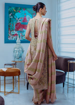 Soft Pink Embroidered Organza 3-Piece Formal Set - Image 4