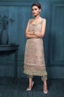 Blush Pink Embellished Organza Salwar Kameez (2-Piece) - Image 4