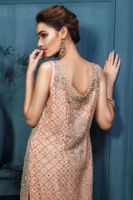 Blush Pink Embellished Organza Salwar Kameez (2-Piece) - Image 5