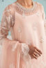 Pakistani Blush Pink Handworked Organza Kurta Set (3-Piece) - Image 4