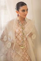 Powder Pink Kaamdani Organza Salwar Kameez (3-Piece) - Image 3