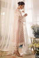 Powder Pink Kaamdani Organza Salwar Kameez (3-Piece) - Image 5