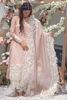 Blush Pink Sheesha Embroidered Pure Organza Kurta (3-Piece) - Image 2