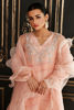 Peach Swarovski Embellished Organza Salwar Kameez (3-Piece) - Image 5