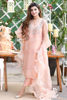 Peach Swarovski Embellished Organza Salwar Kameez (3-Piece) - Image 8