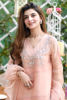 Peach Swarovski Embellished Organza Salwar Kameez (3-Piece) - Image 9