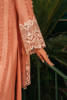 Coral Embroidered Raw Silk Salwar Kameez (3-Piece) - Image 5
