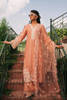 Coral Embroidered Raw Silk Salwar Kameez (3-Piece) - Image 7