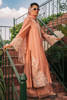 Coral Embroidered Raw Silk Salwar Kameez (3-Piece) - Image 8