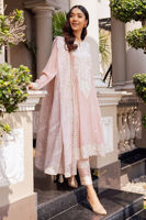 Dusty Pink Embroidered Silk Kurta Set (3-Piece) - Image 3