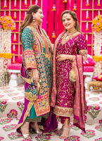 Magenta Zardozi & Gota Silk Salwar Kameez (3-Piece) - Image 3