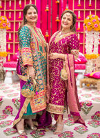 Magenta Zardozi & Gota Silk Salwar Kameez (3-Piece) - Image 7