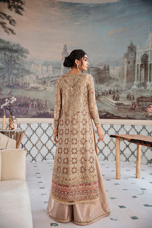 Pink Embroidered Tissue Salwar Kameez (3-Piece) - Image 3