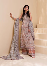 Pakistani Pink Embellished Tissue Salwar Kameez (3-Piece) - Image 5