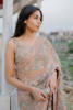 Powder Pink Zardozi Net Saree (2-Piece) - Image 10