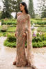 Powder Pink Zardozi Net Saree (2-Piece) - Image 2