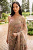 Powder Pink Zardozi Net Saree (2-Piece) - Image 3