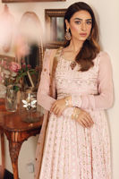Pakistani Light Pink Chikankari Chiffon Pishwas (3-Piece) - Image 3