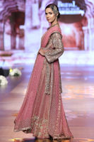 Pakistani Tea Pink Gota Embellished Bridal Sharara (3-Piece) - Image 4