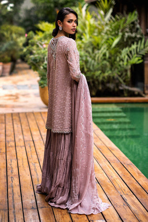 Pakistani Tea Pink Handworked Sharara Set (3-Piece) - Image 5