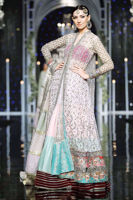 Pastel Pink Kaamdani Net Sharara (3-Piece) - Image 3