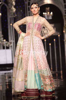 Pastel Pink Kaamdani Net Sharara (3-Piece) - Image 4