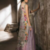 Pakistani Soft Pastel Hand-Painted Organza Sharara (4-Piece) - Image 4