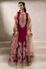 Pakistani Hot Pink Embroidered Raw Silk Sharara (3-Piece) - Image 2