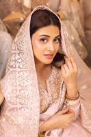 Blush Pink Embroidered Silk Kalidaar Sharara (3-Piece) - Image 13