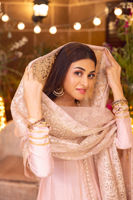 Blush Pink Embroidered Silk Kalidaar Sharara (3-Piece) - Image 7