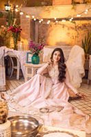 Blush Pink Embroidered Silk Kalidaar Sharara (3-Piece) - Image 9