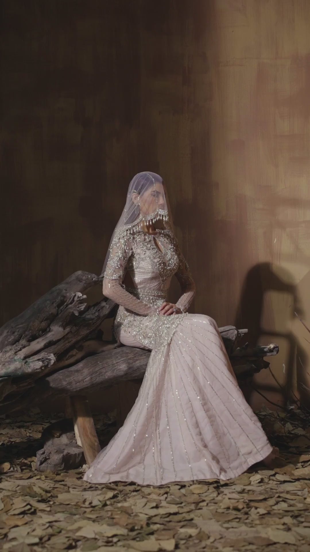 Blush Pink Embellished Net & Silk Sharara (3-Piece) - Image 6