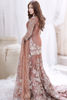 Soft Pink Swarovski Mukesh Tissue Bridal Sharara (3-Piece) - Image 4