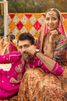 Deep Fuchsia Zardozi Raw Silk Men’s Kurta (2-Piece) - Image 6