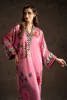Soft Pink Printed Charmeuse Silk Kaftan (1-Pc) - Image 3