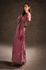 Soft Pink Printed Charmeuse Silk Kaftan (1-Pc) - Image 4