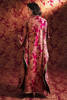 Magenta Screen-Printed Kaftan with Hand Embellishment (2-Piece) - Image 5