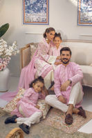 Rose Latte Chikankari Embroidered Lawn Kurta (2-Piece) - Image 3