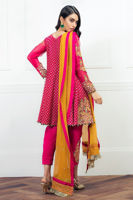 Pink Embroidered Peplum Dress (3-Piece) - Image 3