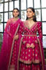 Hot Pink Embroidered Long Shirt with Sequinned Dupatta (3-Piece) - Image 5
