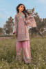 Pakistani Pale Pink Embellished Chiffon Jacquard Salwar Kameez (2-Piece) - Image 4