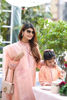 Pastel Pink Embroidered Self-Cotton Net Salwar Kameez (3-Piece) - Image 10