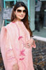 Pastel Pink Embroidered Self-Cotton Net Salwar Kameez (3-Piece) - Image 9