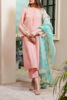 Pakistani Pastel Pink Swarovski Cotton Organza Salwar Kameez (3-Piece) - Image 2