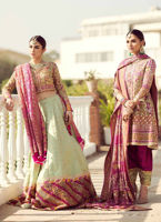 Blush Pink Gota Kundan Cotton Silk Salwar Kameez (3-Piece) - Image 5