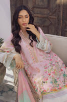 Powder Pink Digital Print Crepe Silk Salwar Kameez (3-Piece) - Image 3